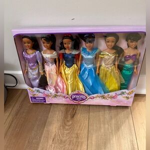 Princess Doll Set with Colorful Dresses